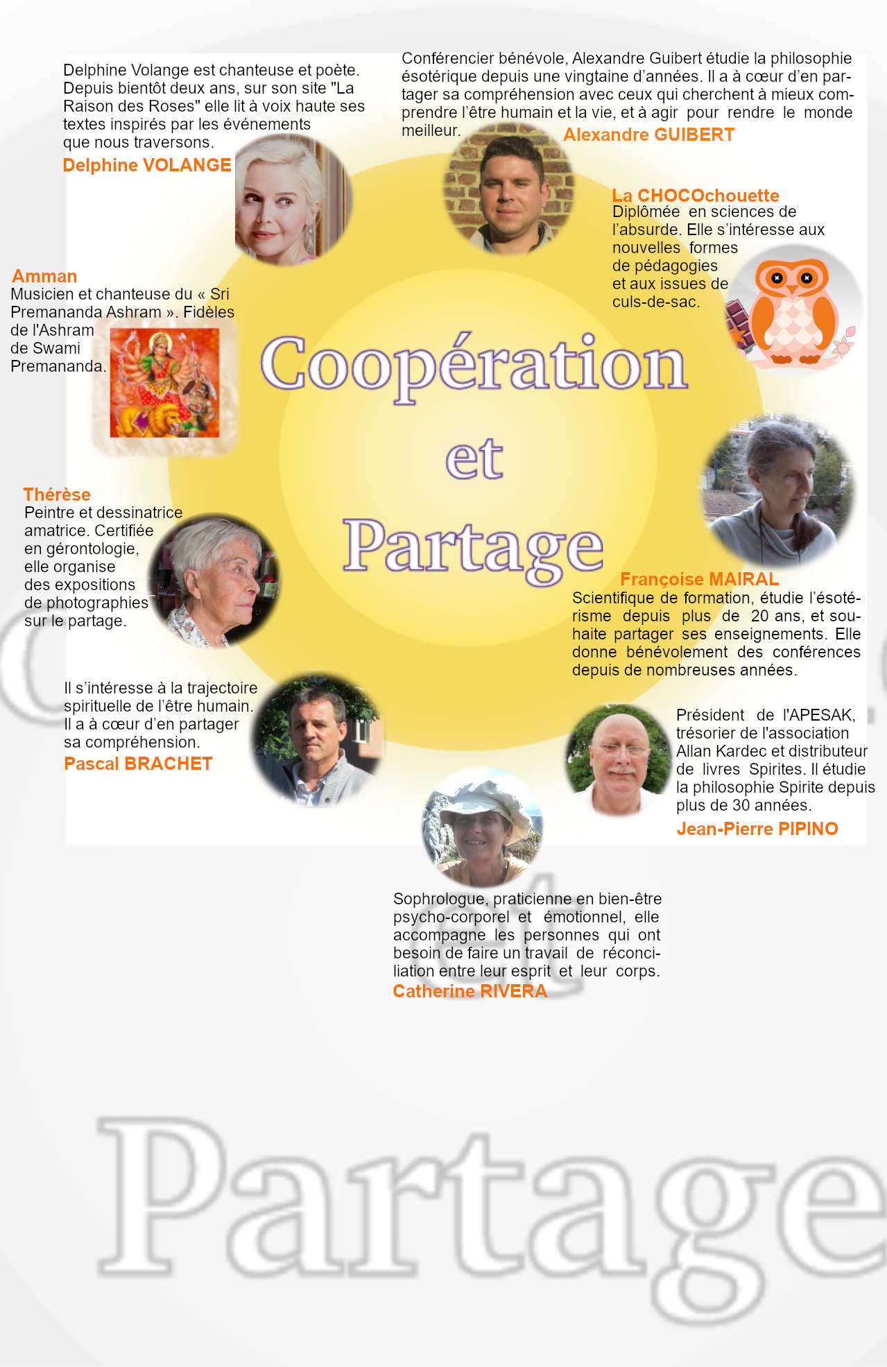 Liste des intervenants de la soirée de la coopération 2022 Les intervenants de la soirée de la coopération juin 2022