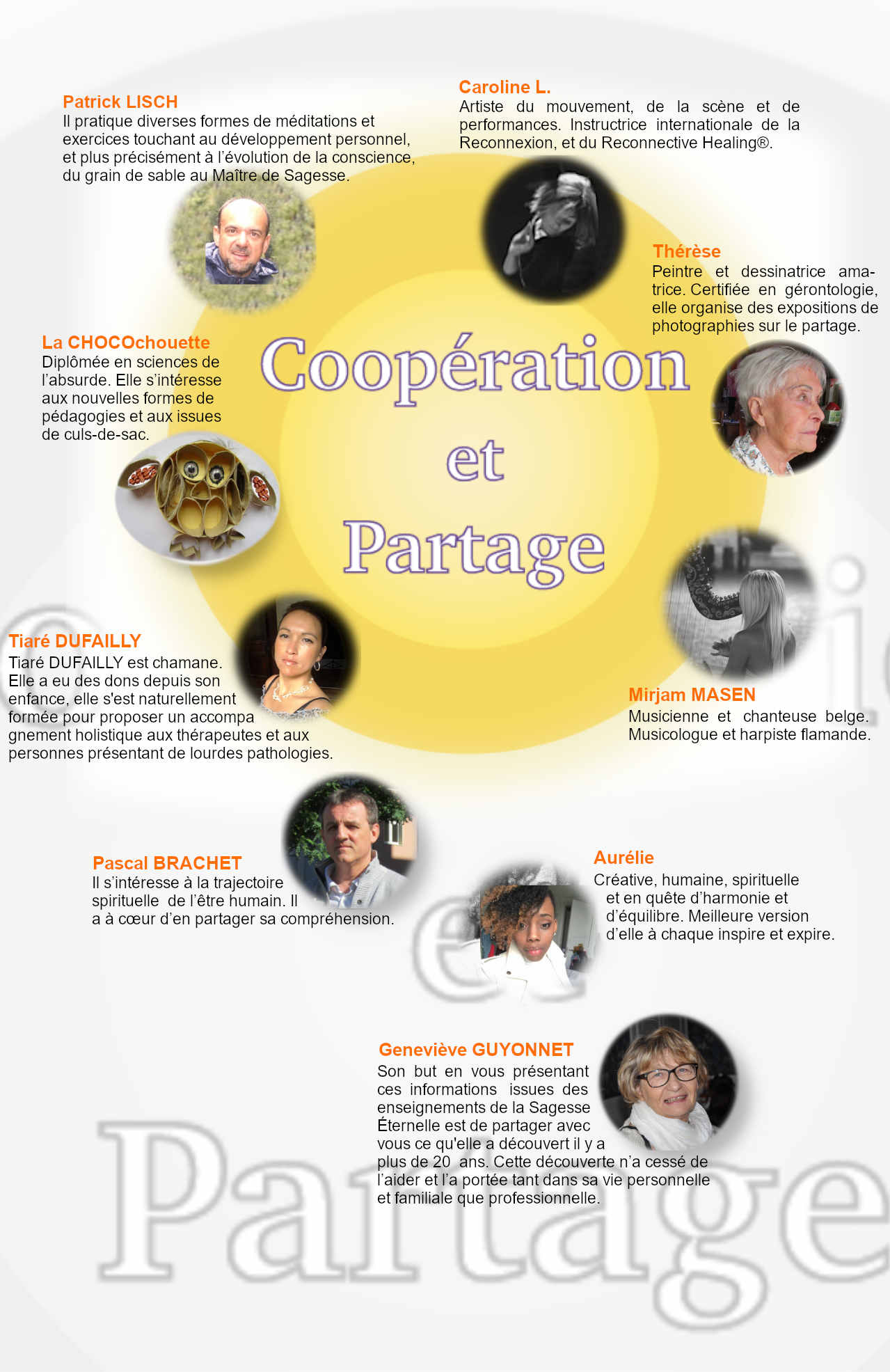 Liste des intervenants de la soirée de la coopération 2022